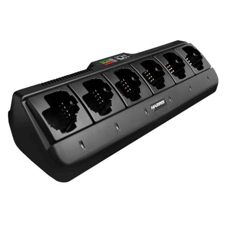 6 Bay Charger, XPCH5A Charges Li-Poly Batteries for XG-100P L3Harris