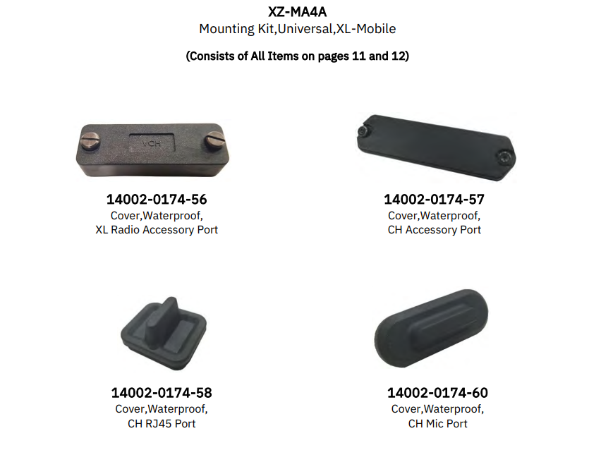 XZ-MA4A Mounting Kit, Universal, XL-Mobile
