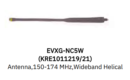 9 Inch Antenna, VHF 150-174 MHz, EVXG-NC5W for L3Harris XG-75P