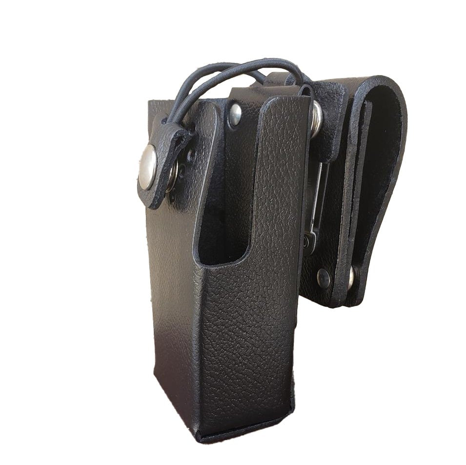 Leather Holster, Closed Front for iCOM F1000/2000D & F1100/2100D Radios