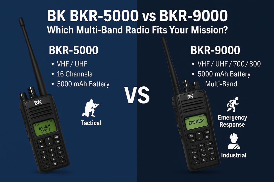 BK BKR-5000 vs BKR-9000: Which Multi-Band Radio Fits Your Mission?