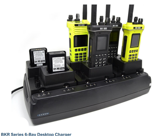 SURPASS 6 Bay Radio Desktop Smart Charger, BKR0300-6 for BKR Radios