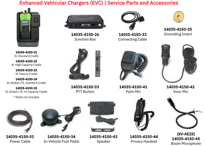 XL-CH5M Enhanced Vehicular Chargers (EVC) XL-200p L3Harris 3100 MAh Battery