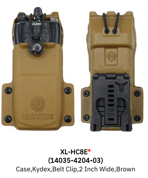 XL-HC8E Kydex case Brown for L3Harris XL-200P