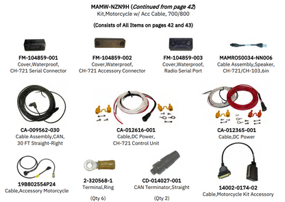 MAMW-NZN9H Motorcycle Kit L3Harris Radio XG-75M