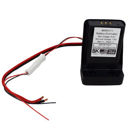 Battery Eliminator, BKR0111, Unterminated for BKR5000 Series Radios