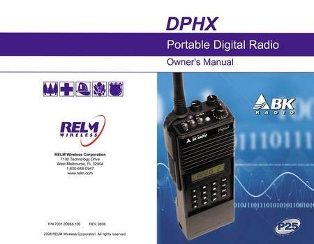 DPHX5102X Series Radios Owners Manual, 7001-30958-100