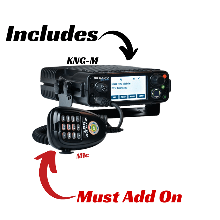 KNG-M P25 Digital Dash Mount Mobile Radios