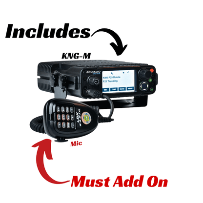 KNG-M P25 Digital Dash Mount Mobile Radios