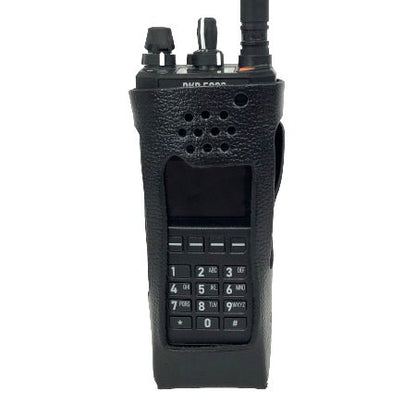 Leather Holster, Open Keypad, BKR0421 for BKR5000 Portable Radios