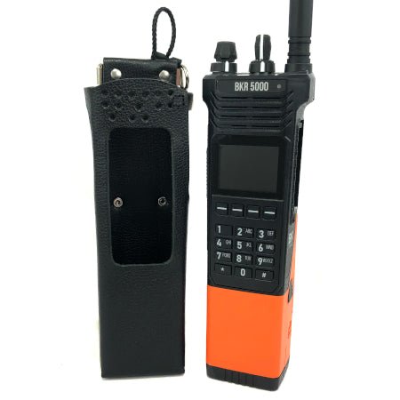Leather Holster, Open Keypad, Use with Clamshell Battery for BKR5000