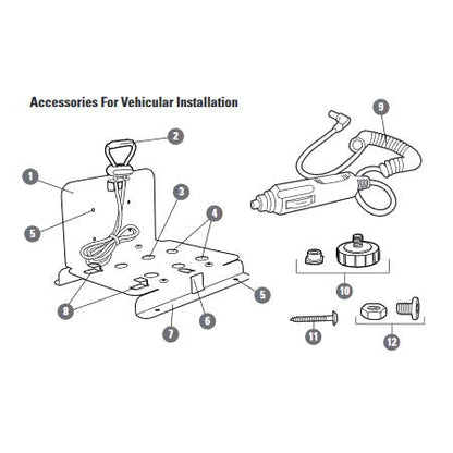 Single Radio Vehicle Charger for BKR5000 Handheld Radios